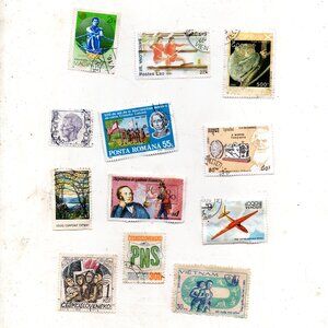 Mini-Collection of International Postage Stamps From Around The World